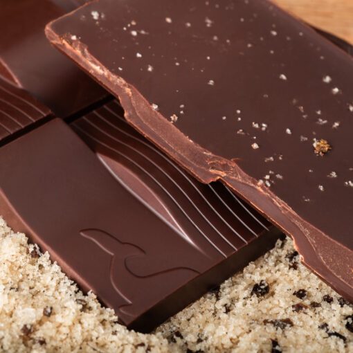 Tablette de chocolat noir 76% & sel vanillé de Mayotte – Image 2