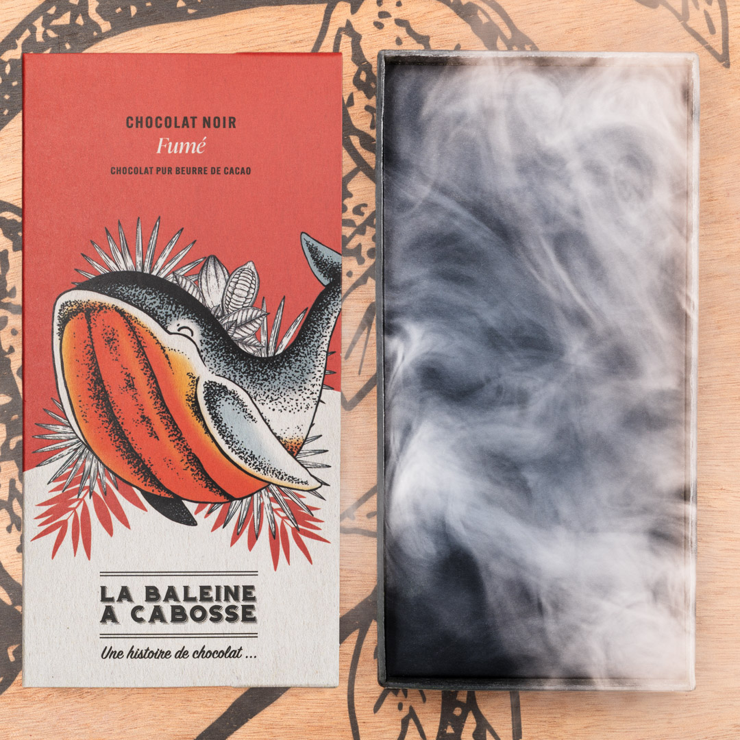 Tablette Chocolat fumé 76% 1 Tablette de chocolat noir fumé 76%