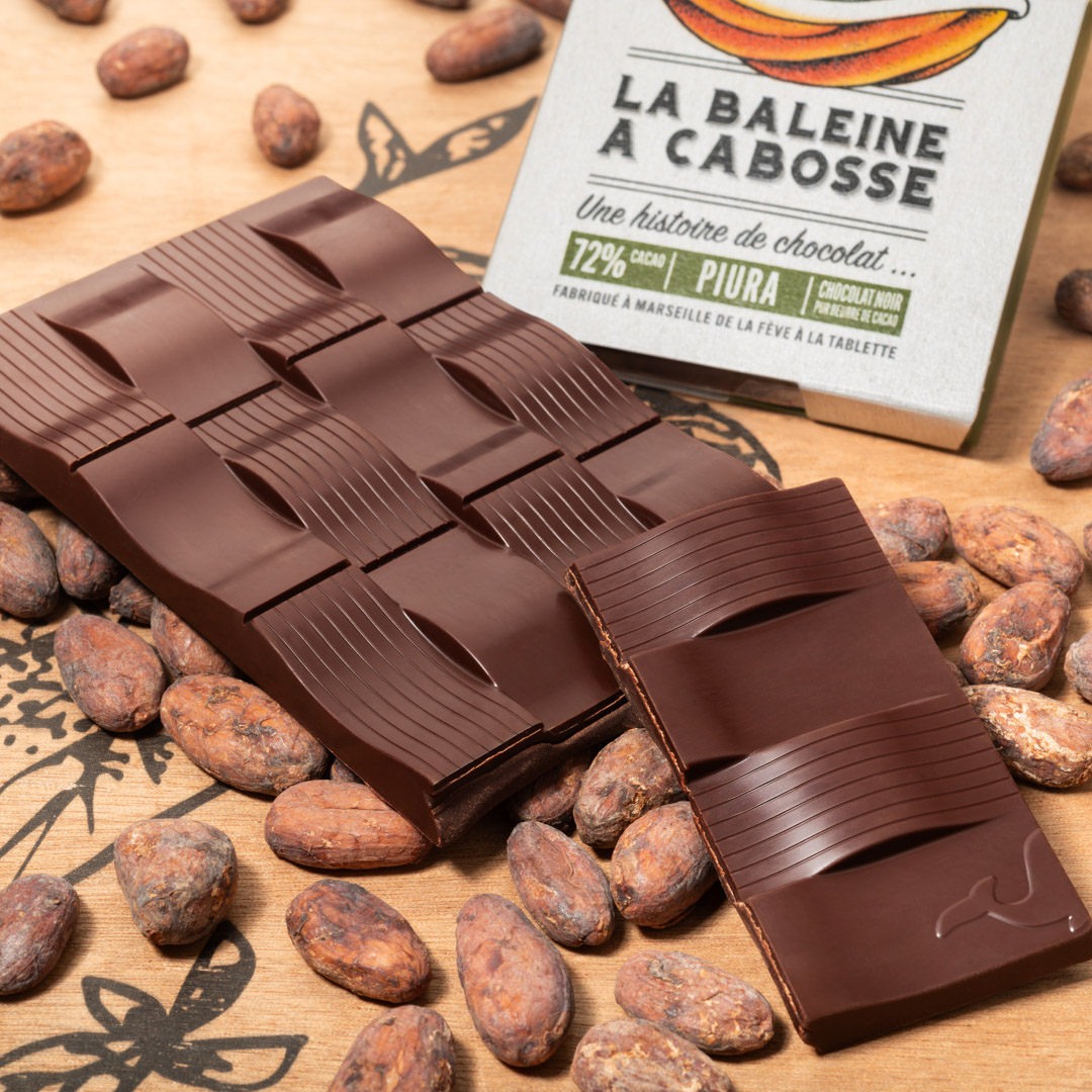Tablette de chocolat noir Pérou Piura 72%