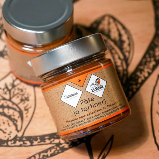 Pâte à tartiner chocolat noir & noisettes du Piémont