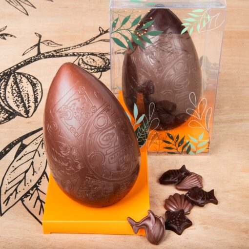 Œuf Maya au chocolat garni 400g RETRAIT BOUTIQUE UNIQUEMENT – Image 3