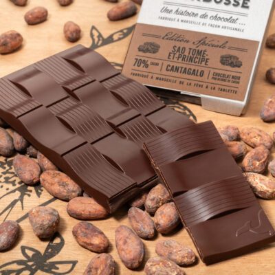 Tablette de chocolat noir Sao Tomé Cantagalo 70%