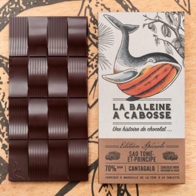 Tablette de chocolat noir Sao Tomé Cantagalo 70%