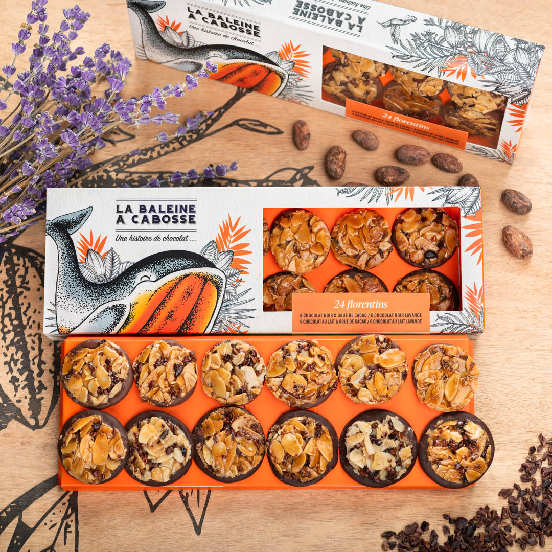 Florentins à la lavande et au grué de cacao 1 Florentins à la lavande et au grué de cacao