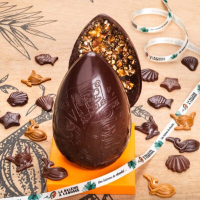 Œuf Maya chocolat & amandes, noisettes