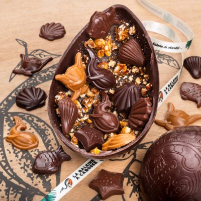 Œuf Maya chocolat & amandes, noisettes