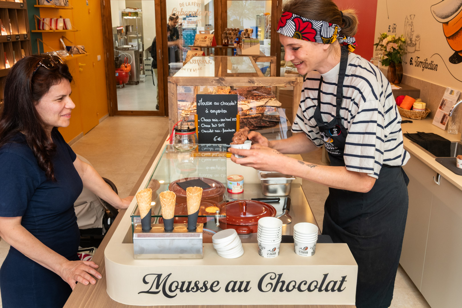 comptoir à mousse au chocolat la baleine à cabosse marseille